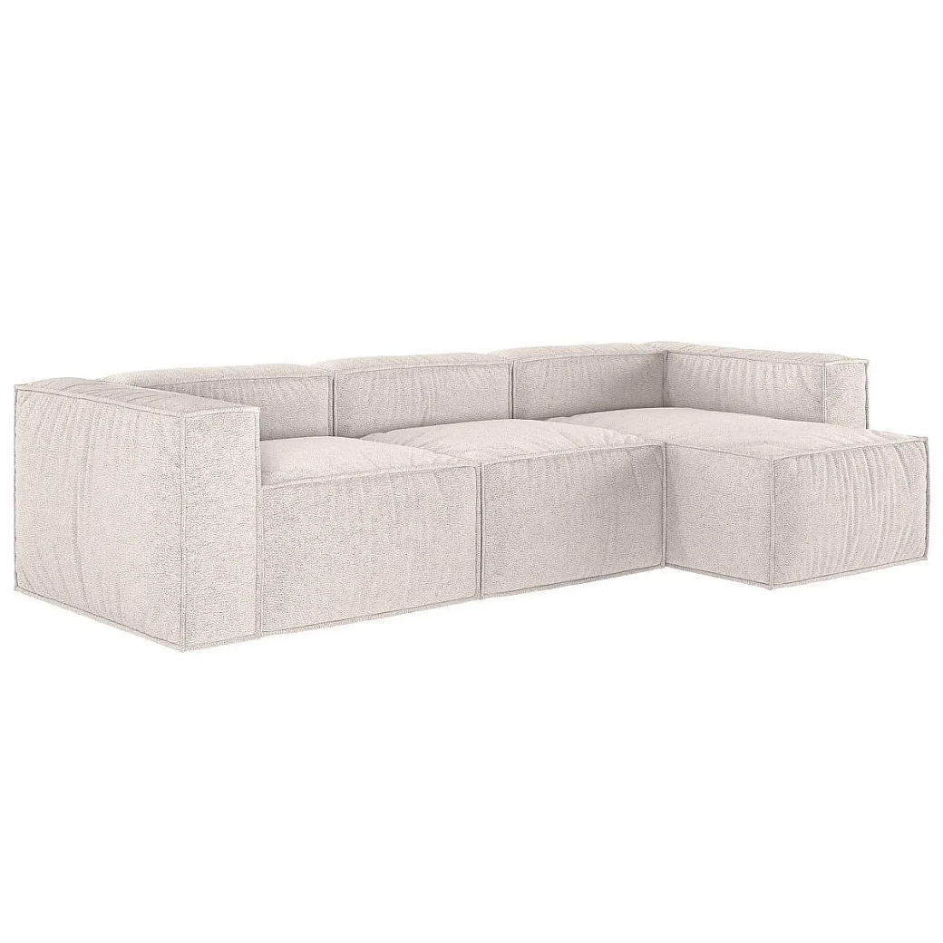 Диван Бриошь Базис угловой пр\лев с широкими подлокотниками