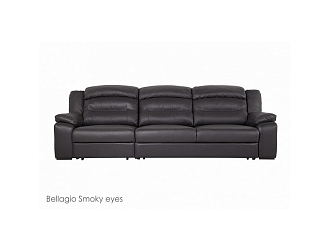 Диван Модульный Денвер 3 р , Черный, Кожа Bellagio Smoky Eyes Home Collection