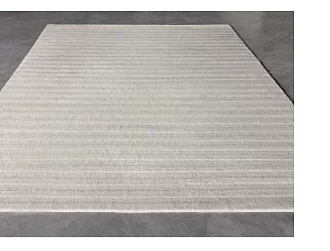 Индийский ковер из альпаки «BLANC DE BLANCS» STRIPES-IVORY 249 x 300 см Мир ковров