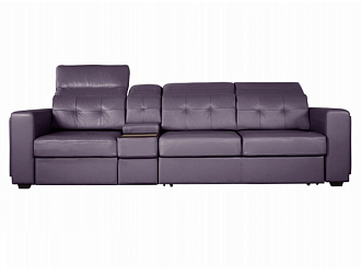 Диван Торонто 3р с баром, Фиолетовый, Кожа Bellagio Lavender Home Collection