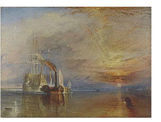 Бельгийский ковер из хлопка «FLANDERS ГОБЕЛЕН» Fighting Temeraire - Turner small lined 100 x 130 см Мир ковров
