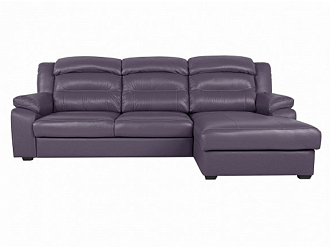 Угловой диван Модульный Денвер с канапе, Фиолетовый, Кожа Bellagio Lavender Home Collection