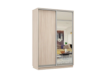 Шкаф-купе двухдверный Арктур ясень шимо светлый