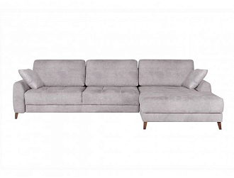 Угловой диван Монако с канапе 97/19, Серый, Ткань Tornado Silver Home Collection