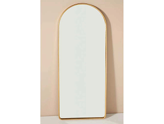 Зеркало Arch XL Gold в полный рост в тонкой раме Smal