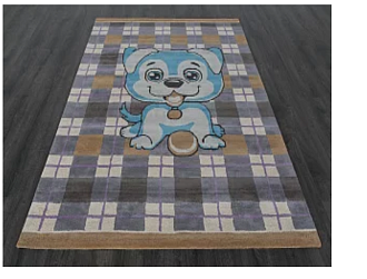 Индийский ковер из хлопка «HAPPY DAY» HX5-H1-GRY-BLU Мир ковров