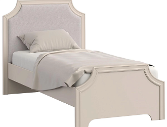 Кровать односпальная 90х200 Montreal беж
