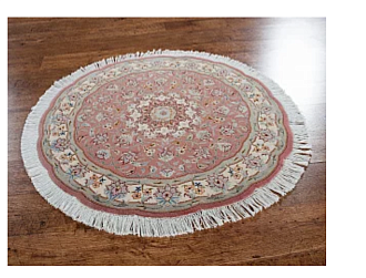 Иранский ковер из шерсти и шёлка «TABRIZ IR» 9-687-IR(Round) Мир ковров
