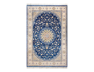 Иранский ковер из шёлка и модала «MASTERPIECE QUM» 025-23-1520-NAVI Katrin 200 x 300 см Мир ковров