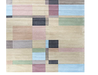 Индийский ковер из шерсти «REEF RUG» RF17-BLOCKS PASTEL Мир ковров