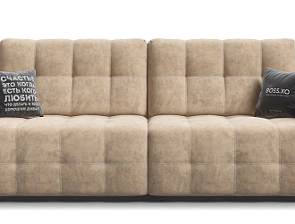  Диван Босс ХО Велюр Роял шампань / Снежная Сонома