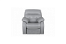 Кресло "Рей" механический реклайнер, Кожа Supreme Silver Home Collection
