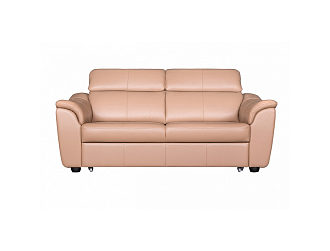 Диван Дублин 3 р, Бежевый, Кожа Supreme Gobi Home Collection