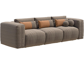 Диван Брауни 3-х местный Премьер+ без подушек