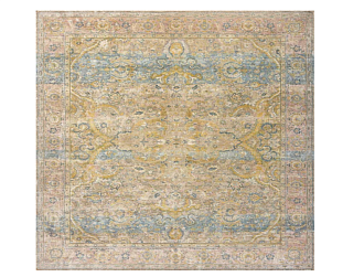 Индийский ковер из шёлка и шерсти «POLONAISE» S264-CAMEL-PINK Мир ковров