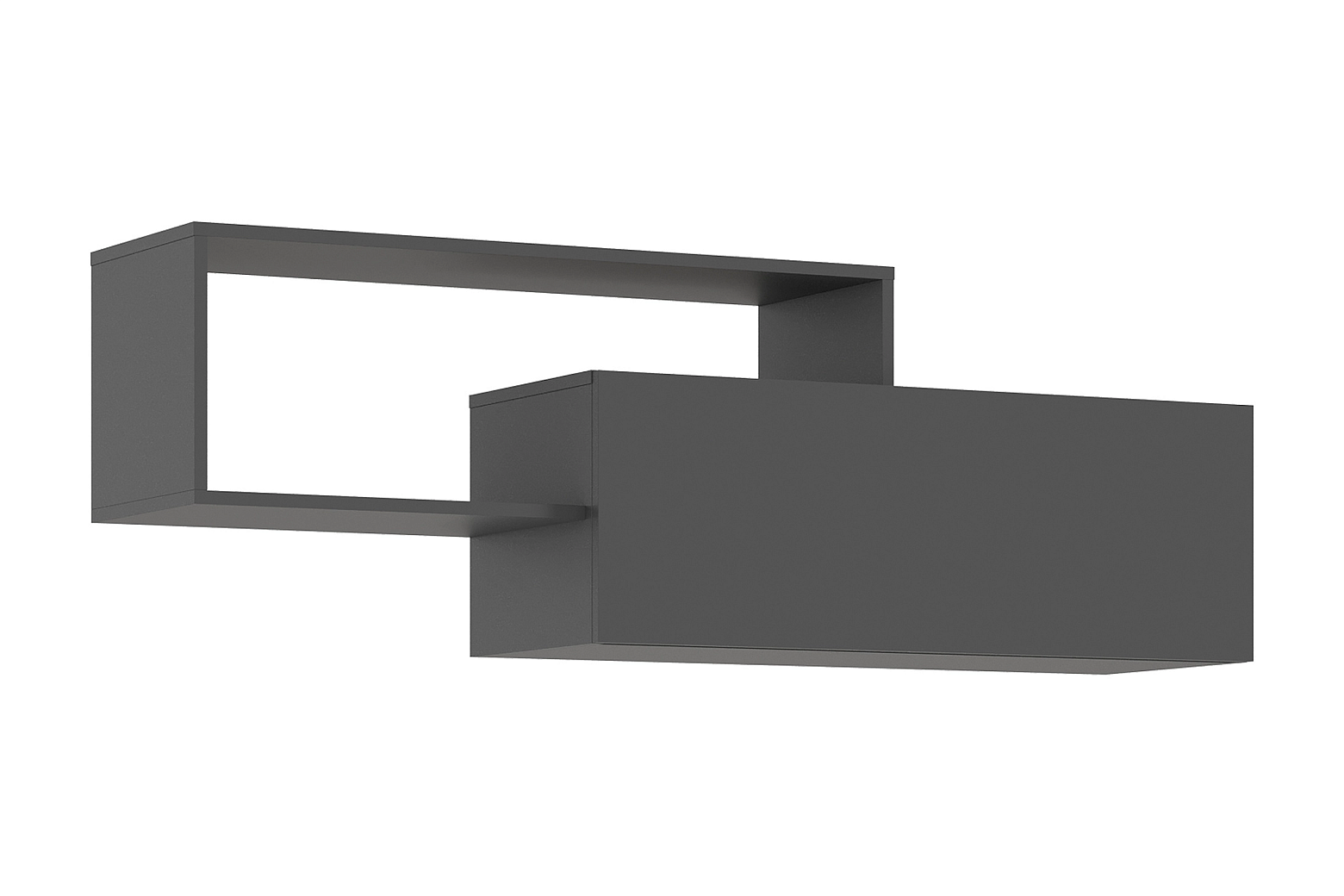 Полка 2-х ярусная Челси графит