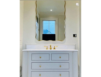 Fancy L Gold Зеркало в тонкой раме Smal