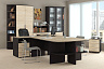 Набор офисной мебели для кабинета руководителя №1 «Успех-2» (Венге Цаво, Дуб Сонома)