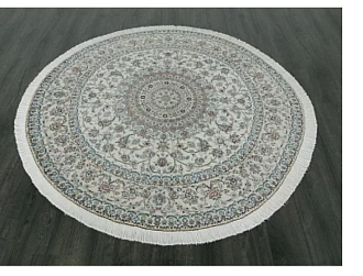 Иранский ковер из шерсти и шёлка «NAIN 6LA» 15-39A(Round) 200 x 200 см Мир ковров