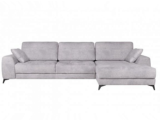 Угловой диван Монако с канапе 97/29, Серый, Ткань Tornado Silver Home Collection