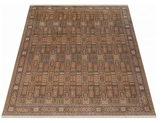 Индийский ковер из шёлка «KASHMIR SILK 24Х24» UNEVEN TILES Мир ковров