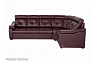 Угловой диван Модульный Кёльн с тумбой , Коричневый, Кожа Madras Oxblood