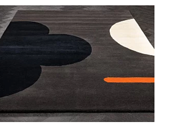 Индийский ковер из шерсти «ORLA KIELY» Geo Flower Graphite 60605 Мир ковров