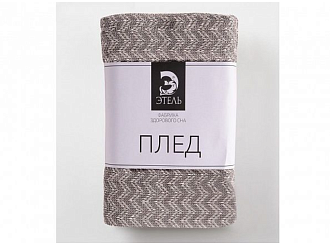 Плед Этель идига (серо-голубой) Home Collection