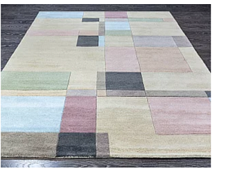 Индийский ковер из шерсти «REEF RUG» RF17-BLOCKS PASTEL 120 x 170 см Мир ковров