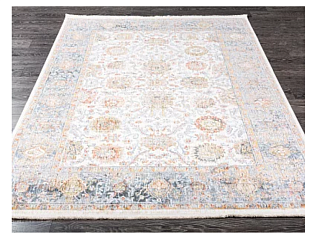 Турецкий ковер из полиэстера «SAVOY CLASSIC» B550B-P.BEIGE-P.MULTI.AQUA Мир ковров