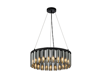 Подвесная люстра Slang (чёрный) D490*H160/1360 25*G9LED*2W Ангстрем