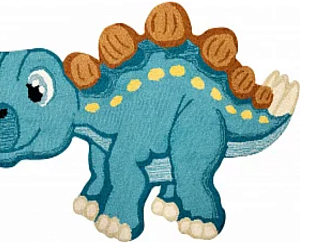 Индийский ковер из шерсти «FAUNA FUN» DINO-D-1 80 x 125 см Мир ковров