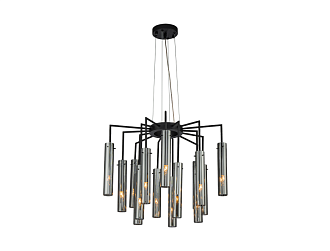 Подвесная люстра Orgel (чёрный) D555*H435/1635 15*G9*25W Ангстрем