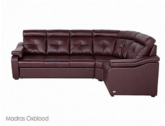 Угловой диван Модульный Кёльн с тумбой , Коричневый, Кожа Madras Oxblood Home Collection