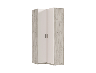 Шкаф угловой Теларо дуб крафт серый / кашемир