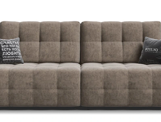 Диван Босс ХО Велюр Роял тауп / Дымчатый Крафт