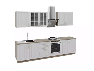 Кухонный гарнитур длиной - 300 см (со шкафом НБ) - ГН72_300_1 (НБ) Хорошая мебель ТриЯ