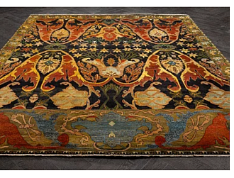 Индийский ковер из шерсти «ZIEGLER VINTAGE» AC228-BLK-GRN(244x305) 244 x 305 см Мир ковров