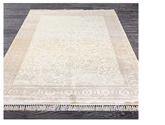 Турецкий ковер из бамбукового шёлка «UNIQUE SILK» 9070B-KEM-KREM 50 x 80 см Мир ковров