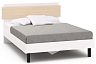 Кровать полутораспальная 140х200 Chelsea,Rimini белая