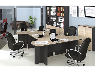 Набор офисной мебели для кабинета руководителя №3 «Успех-2» - ГН-184.003