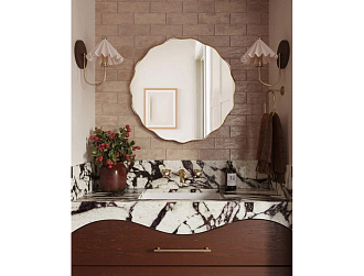 Fancy S Gold Зеркало в тонкой раме Smal Ангстрем