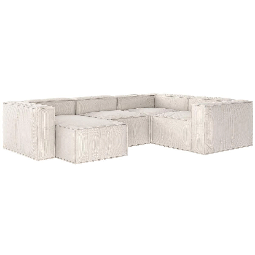 Диван Бриошь Мемори Оптимум П-образный с широкими подлокотниками