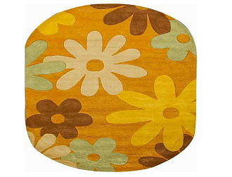 Индийский ковер из хлопка «HAPPY DAY» 13J-0U-ORA(Oval) 200 x 300 см Мир ковров