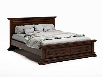 Кровать из массива RIVIERA Dark brown Askona - АСКОНА