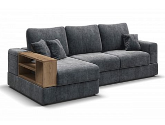 Модульный угловой диван левый BOSS MODOOL XL шенилл Gloss карбон