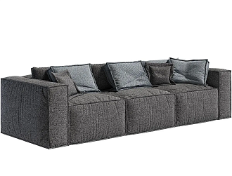 Диван Бриошь Мемори 3-х местный Премьер без подушек