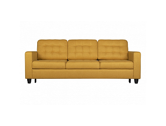 Диван Камелот 3 р, Желтый, Ткань Драйв 11 Home Collection