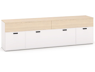 Тумба под телевизор Римини белая