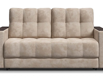 Диван Босс 2х местный Велюр Алькантара пепел